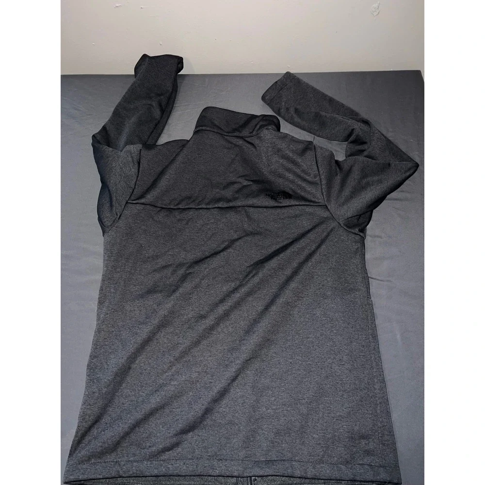 The North Face WindWall Jacket Mens L Gray Excellent Full Zip Softshell Fleece